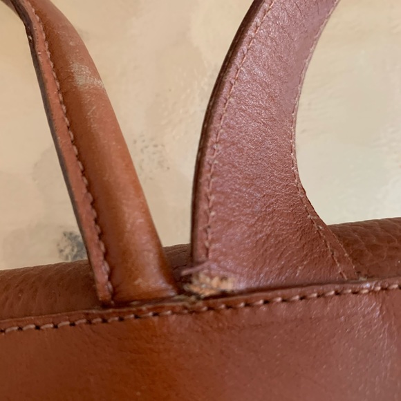 Mark Cross Brown Leather Bookbag - Picture 7 of 9